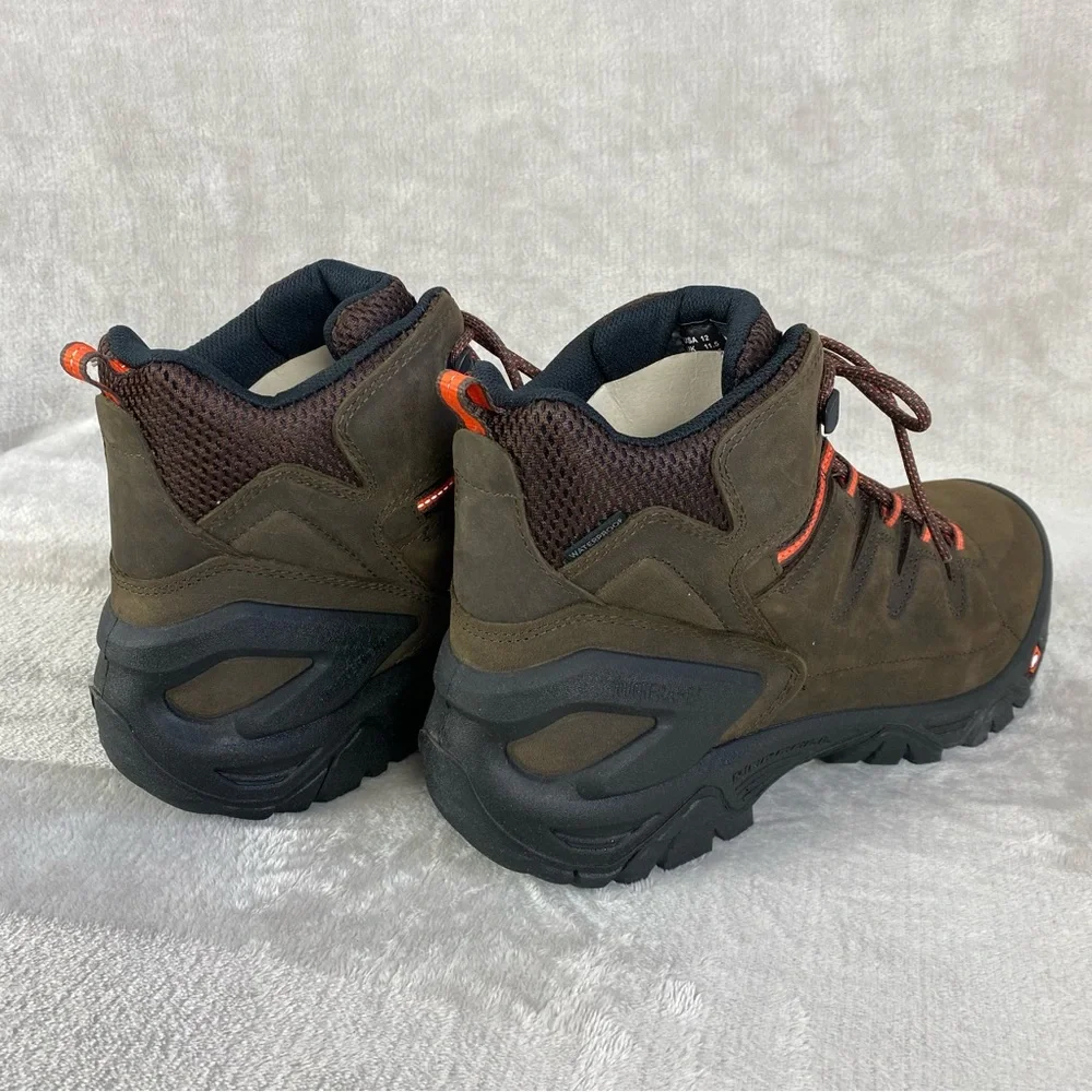 NEW Merrell Strongfield Men's 6" Boots 11.5 Brown Leather Waterproof Carbon Toe_7